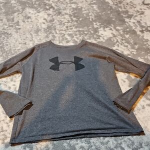 Under Armour Grey Long Sleeve Athletic Shirt Size XL